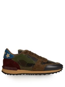 Valentino Rock Runner Camouflage-Print Trainers