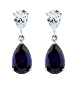 Carat Sapphire Drop Earrings