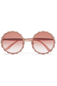 Dolce & Gabbana Swarovski Crystal-Embellished Round Sunglasses