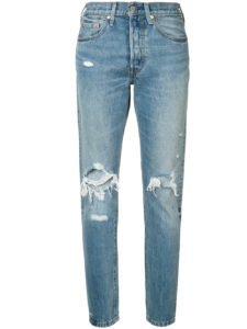 Levi's Distressed High-Rise Jeans