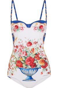 Dolce & Gabbana Printed Balconette Swimsuit