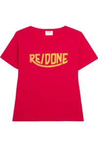 Re/Done Printed Cotton-Jersey T-Shirt