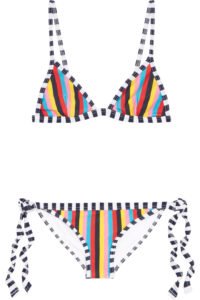 Rye Lollipop Striped Triangle Bikini