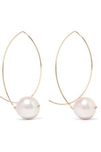 Mizuki 14-Karat Gold Pearl Earrings