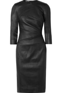 Narcisoo Rodriguez Stretch-Leather Dress