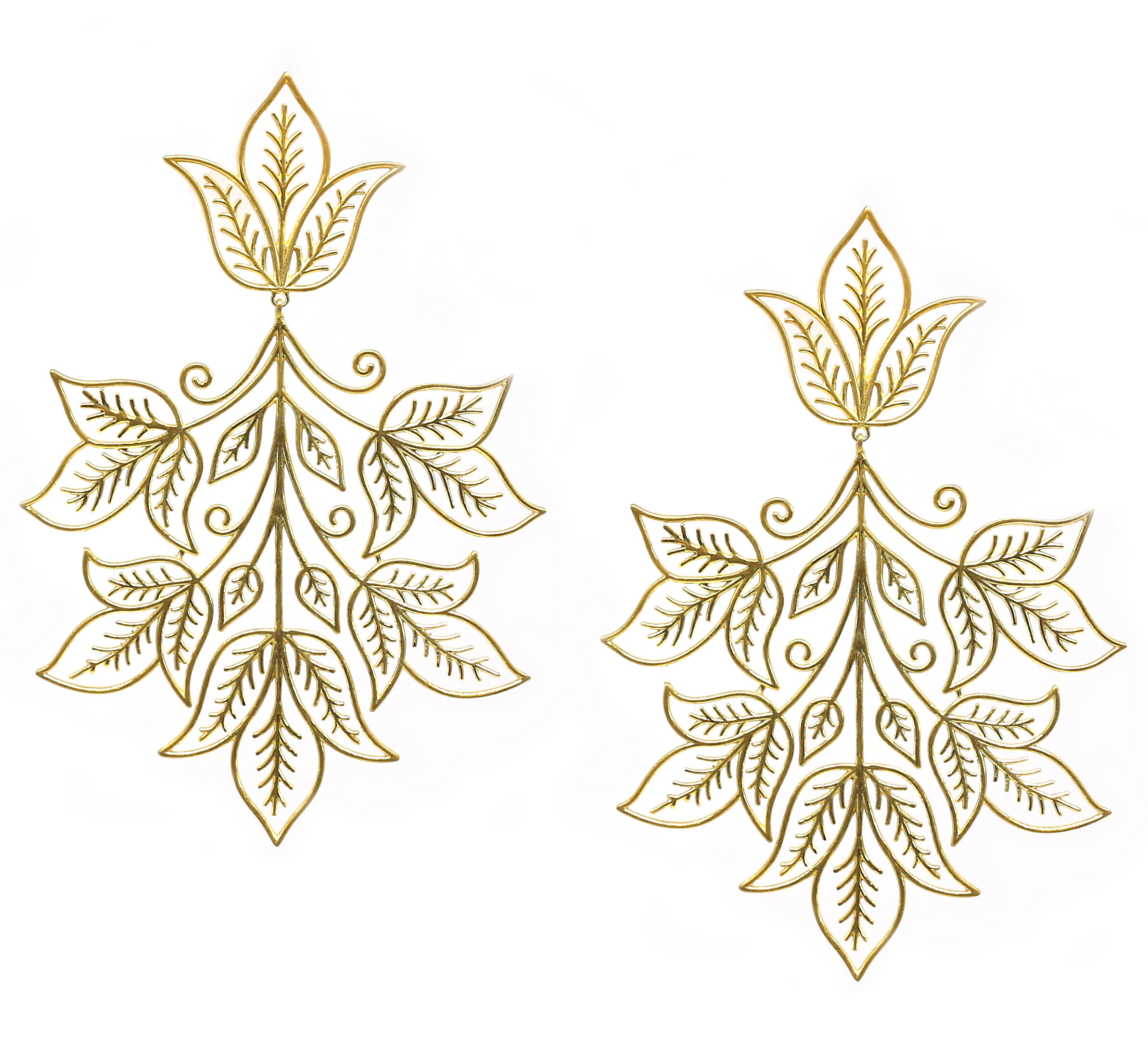 Sheen Leave Earrings