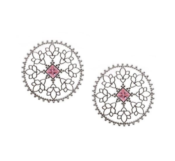 Sheen Floral Mandala Earrings